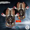 Personalized Brocade Pattern 4 Native Skull Custom Baseball Jersey