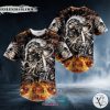 Personalized Brocade Pattern 7 Native Skull Custom Baseball Jersey