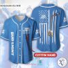 Personalized Bud Light United States Flag blue Custom Baseball Jersey