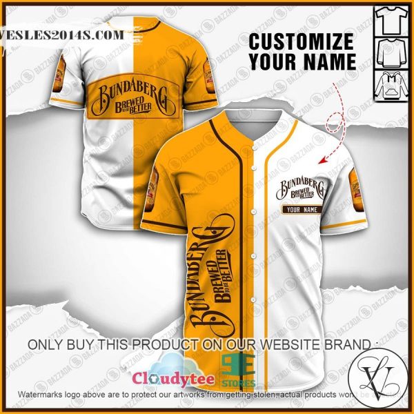Personalized Bundaberg Baseball Jersey Shirt