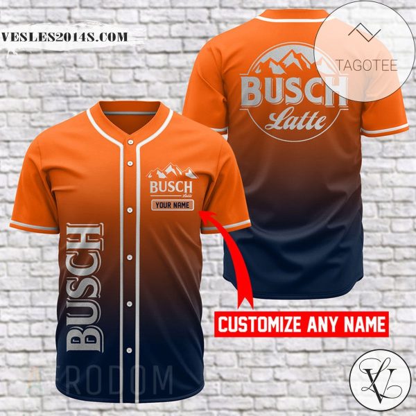 Personalized Busch Latte Baseball Jersey Shirt