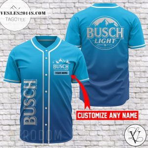 Personalized Busch Light Baseball Jersey Shirt