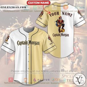 Personalized Captain Morgan custom Baseball Jersey
