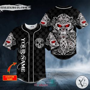 Personalized Celtic Skull Tattoo Custom Baseball Jersey