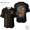 Personalized Chewbacca Chewie Star Wars All Over Print Baseball Jersey – Black