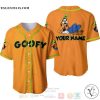 Personalized Chilling Goofy Dog Disney All Over Print Orange Baseball jersey