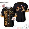 Personalized Chipmunks Chip & Dale Disney Playing Baseball All Over Print Black Baseball jersey