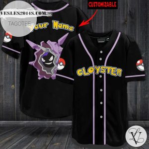 Personalized Cloyster Baseball Jersey – Black