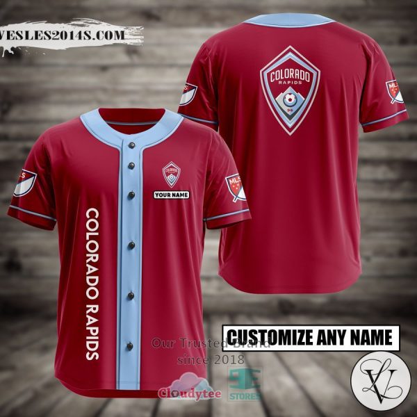 Personalized Colorado Rapids Custom Baseball Jersey
