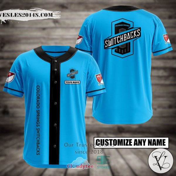 Personalized Colorado Springs Switchbacks Custom Baseball Jersey