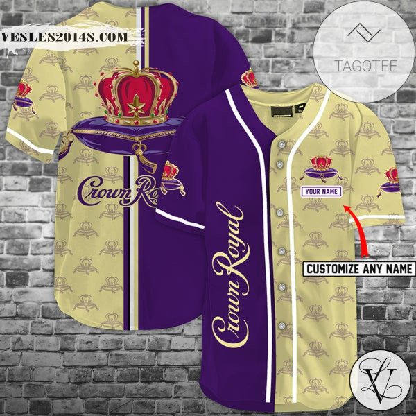 Personalized Crown Royal Baseball Jersey p6l