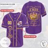 Personalized Crown Royal Never Underestimate A Man Who Understands Alcohol And Loves Baseball Jersey