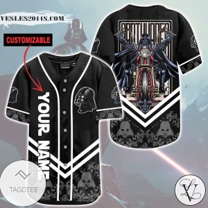 Personalized Darth Vader Motorcycle Baseball Jersey