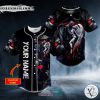 Personalized Death And Angel Forbidden Couple Love Skull Custom Baseball Jersey