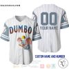 Personalized Dumbo The Flying Elephant All Over Print Pinstripe White Baseball jersey