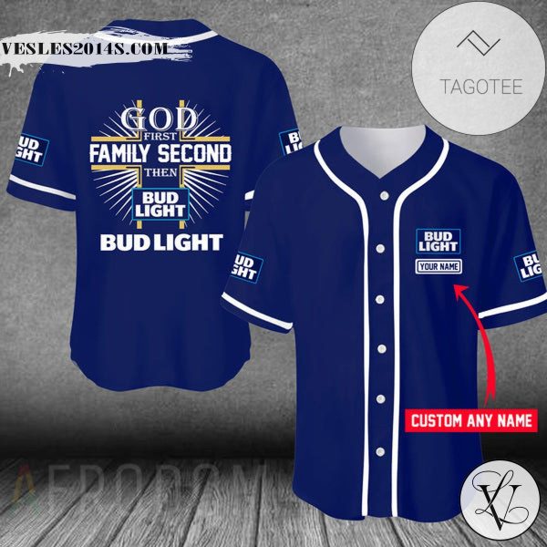 Personalized Easter Sunday Bud Light Baseball Jersey