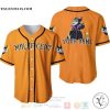Personalized Evil Queen Maleficent Disney All Over Print Orange Baseball jersey