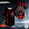 Personalized Fire Samurai N Swords Skull Custom Baseball Jersey