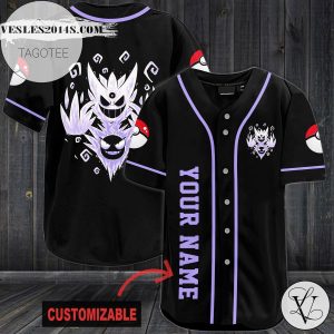 Personalized Gangar Mega Baseball Jersey – Black