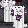 Personalized Gengar Baseball Jersey – White