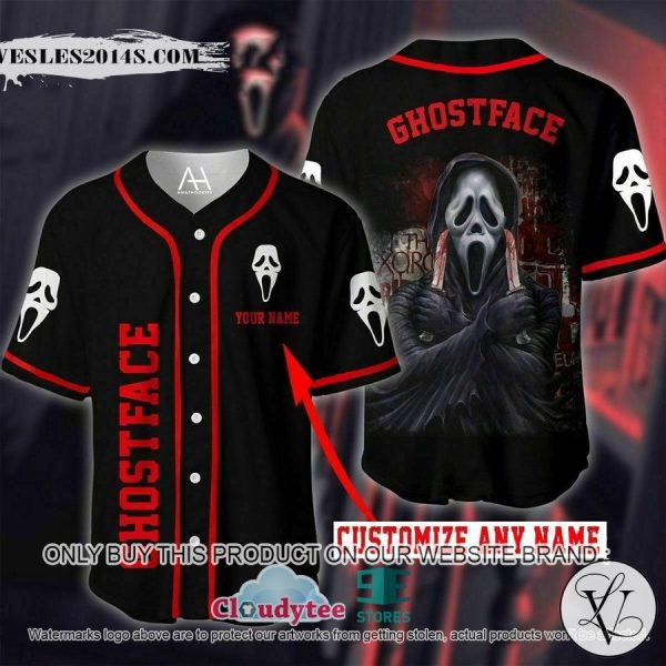 Personalized Ghostface Baseball Jersey