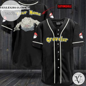 Personalized Graveler Baseball Jersey – Black