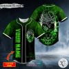 Personalized Green Odm Dragon Skull Custom Baseball Jersey