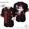 Personalized Grumpy Dwarf In Snow White Disney All Over Print Black Baseball jersey