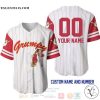 Personalized Grumpy Dwarf Snow White All Over Print Pinstripe White Baseball jersey