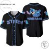 Personalized Happy Stitch Disney All Over Print Baseball Jersey – Black
