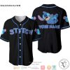 Personalized Happy Stitch Disney Black Baseball Jersey