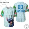 Personalized Hawaiian Stitch Flowery Pattern All Over Print Baseball Jersey