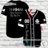 Personalized Horror Halloween Jack Skellington Baseball Jersey