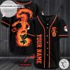 Personalized Infernape Baseball Jersey – Black