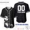 Personalized Jack Skellington All Over Print Black Baseball jersey