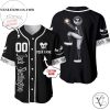 Personalized Jack Skellington Disney All Over Print Baseball Jersey – Black