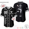 Personalized Jack Skellington Disney All Over Print Black Baseball jersey