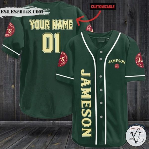 Personalized Jameson Whiskey Baseball Jersey 070222