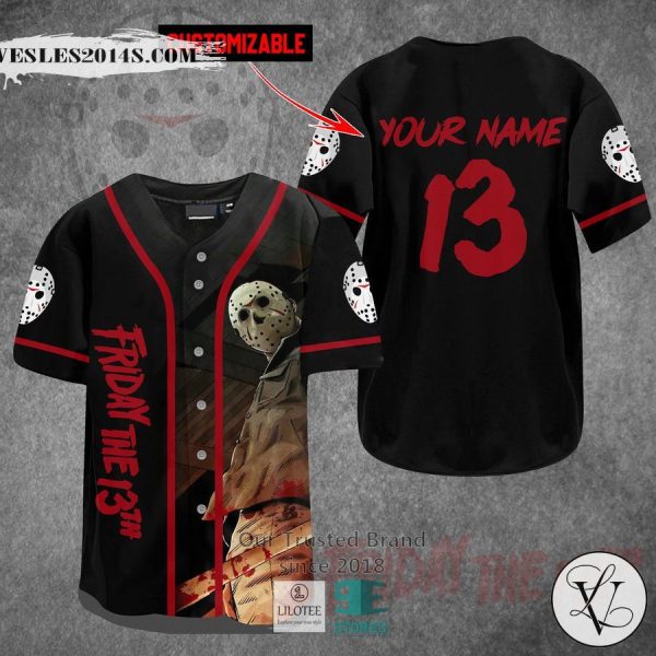 Personalized Jason Voorhees Horror Movie Baseball Jersey