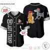 Personalized Lady And The Tramp Dogs Disney Playing Baseball All Over Print Black Baseball jersey