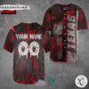 Personalized Leatherface Texas Blood Baseball Jersey