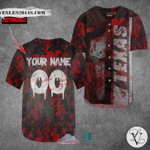 Personalized Leatherface Texas Blood Baseball Jersey