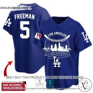 Personalized Los Angeles Dodgers MLB blue Baseball Jersey
