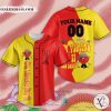 Personalized Los Angeles Dodgers Un Verano Sin Ti Bad Bunny yellow red Baseball Jersey