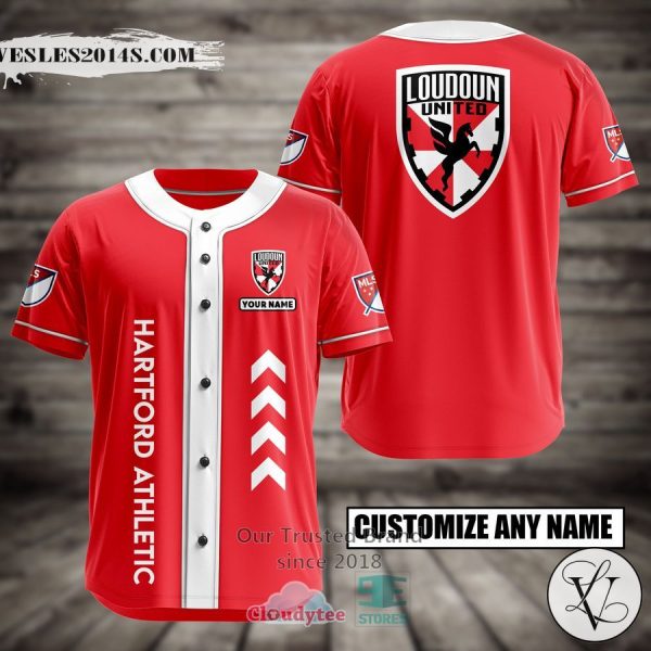 Personalized Loudoun United Custom Baseball Jersey