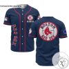 Personalized MLB Boston Red Sox Blue Baseball Customized Men Jersey