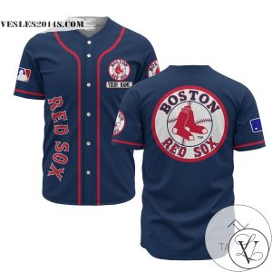 Personalized MLB Boston Red Sox Blue Baseball Customized Men Jersey