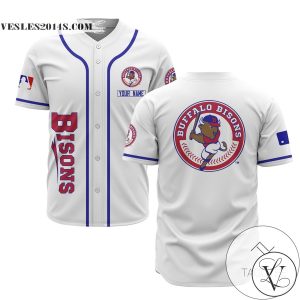 Personalized MLB Buffalo Bisons White Baseball Customized Men Jersey