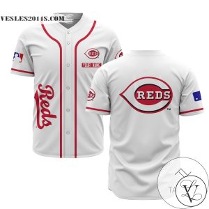 Personalized MLB Cincinnati Reds White Baseball Customized Men Jersey