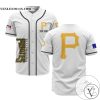 Personalized MLB Pittsburgh Pirates White Baseball Customized Men Jersey